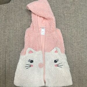 Furry vest size 4t